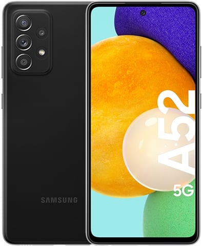 Samsung Galaxy A52 5gブラック 本体 Sim フリー Samsung Galaxy A52 5G (6GB+128GB) Awesome Black, Unlocked C - CeX